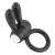 LoveToy Power Clit Cockring - виброкольцо с ушками, 7.5х2.5 см (чёрный)
